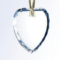 Fancy Gem-Cut Heart Optical Crystal Ornament